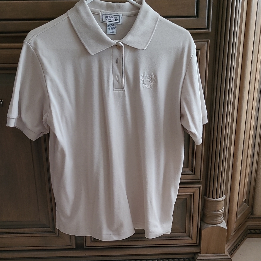 Womens Cream Polo Shirt